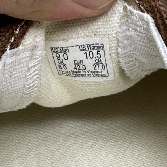 Vans Classic Slip On Sneakers Beige Brown Twill Men’s Size 9 New No Box main image 9